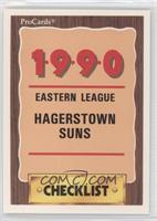 Checklist - Hagerstown Suns\